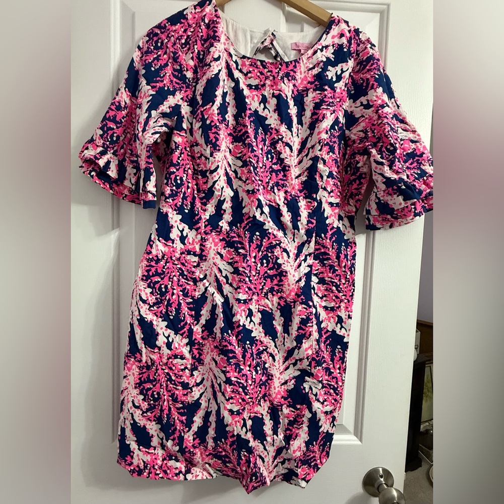 NWT Lilly Pulitzer Beyond The Sea Fiesta Dress Nauti Navy NWT